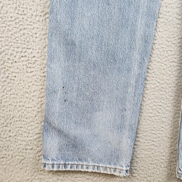 Mens 36x34 Blue Denim Workwear Jeans Wrangler Rustler Classic Stonewashed Pants - Picture 15 of 16